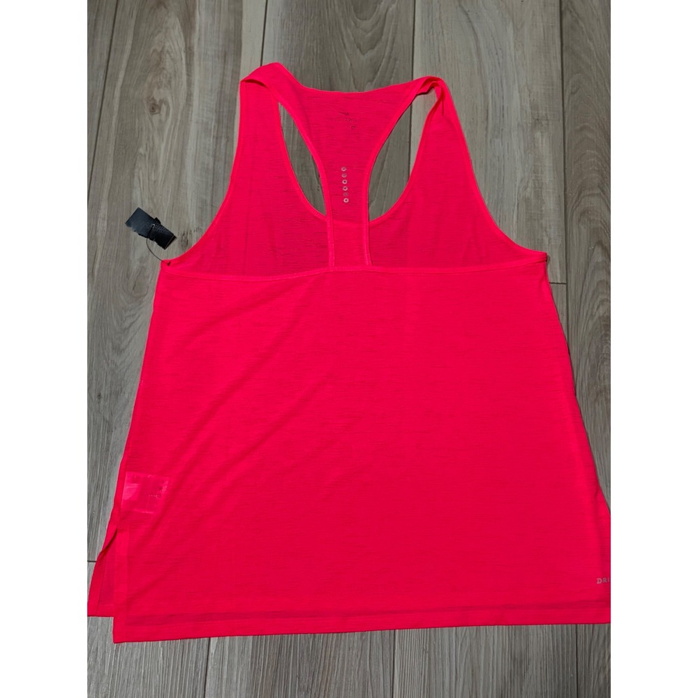 Nike Dri-FIT Racerback Tank Top  Pink Heathered  Athleisure Training ActivewearL